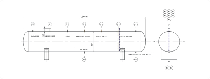 High-pressure receiver