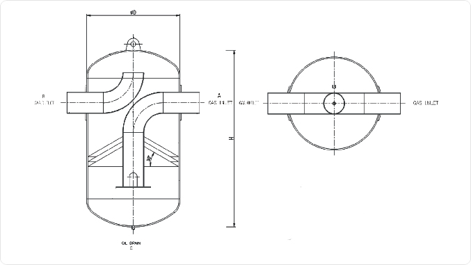 OIL SEPARATOR (Vertical Type)